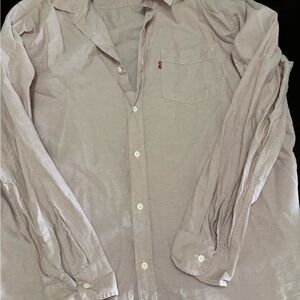 Levi's Men's Light Pink Button-Down Shirt